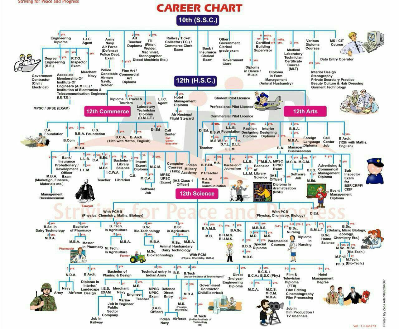 Career Chart After 12th Commerce